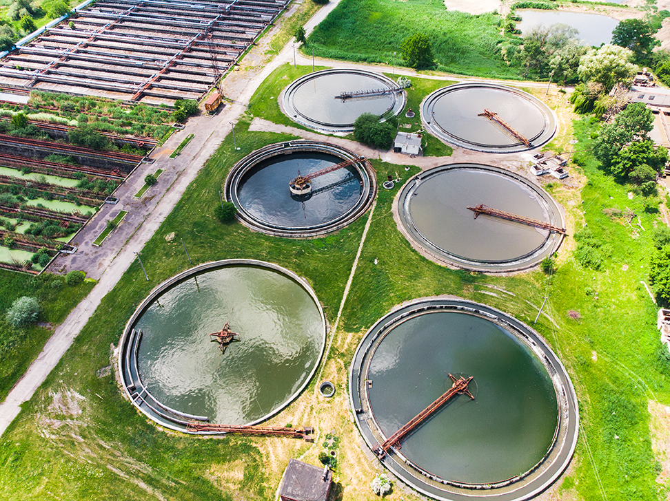 Water purification plant monitored by Envoy.